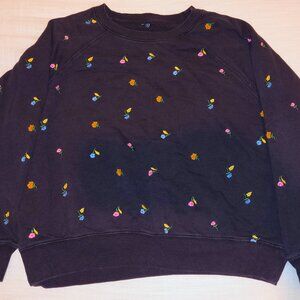 Long Sleeve Sweater Floral - Size L